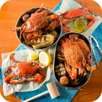 Large Male Blue Crabs (1/2 dozen)